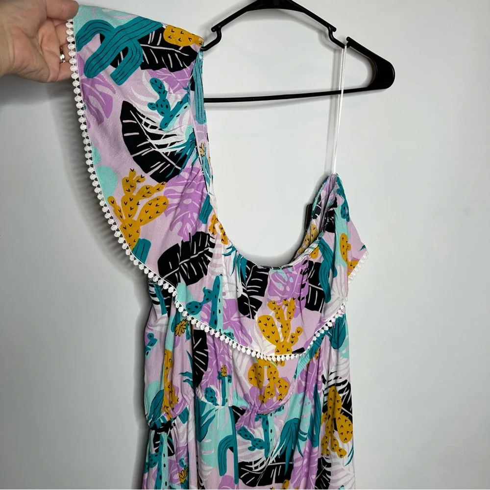 NWT Wrangler Retro One Shoulder, Bright Aztec Print Dress, Women’s Plus Size 3X - Picture 4 of 7